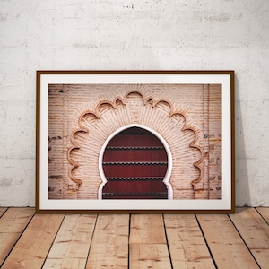 Moroccan Door Printable, Morocco Architecture Wall Art, Marrakesh Pastel Print, Boho Large Poster, Digital Download, Boho Morocco Wall Art
