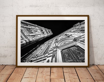 Florence Duomo fotografie print, Italië architectuur kunst aan de muur (digitale download)
