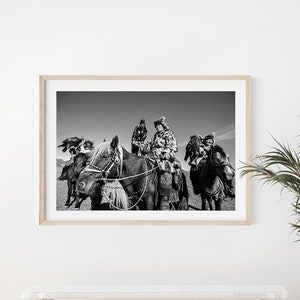 Mongolia Wall Decor, Eagle Hunter Printable, Instant Download, Travel Photography, Fine Art Portrait, Kazakh Man, Gift From Mongolia, Asia