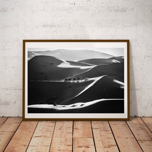Desert Landscape Printable, Sahara Wall Art, Africa Fine Art Photography, Morocco Poster, Instant Download, Sand Dunes Decor, Camel Poster