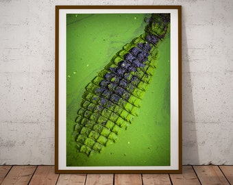 Crocodile Printable Wall Art, Crocodile Skin Minimalist Print, Animal Decor Digital Download, Gift For Him, Alligator Fine Art Photography