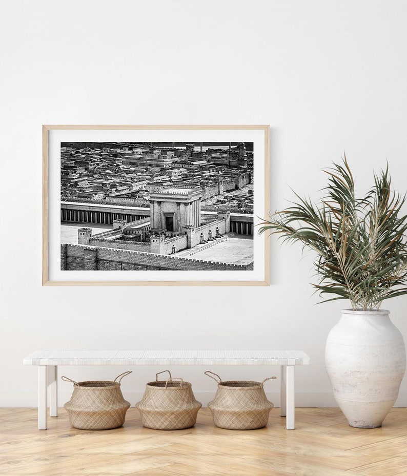 Model of Herod's Temple Printable, Holy Temple in Jerusalem Poster ...