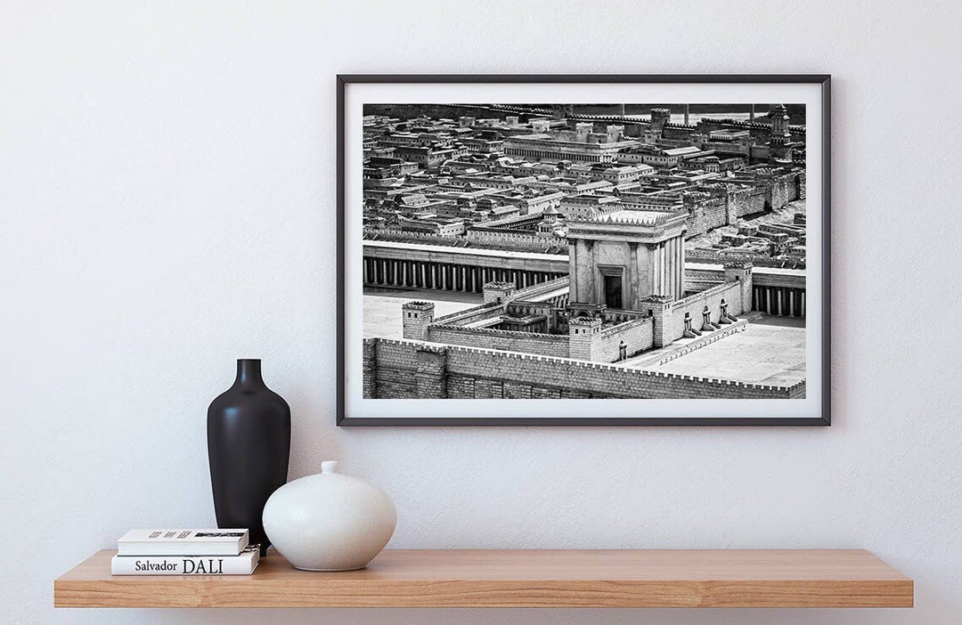 Model of Herod's Temple Printable, Holy Temple in Jerusalem Poster ...