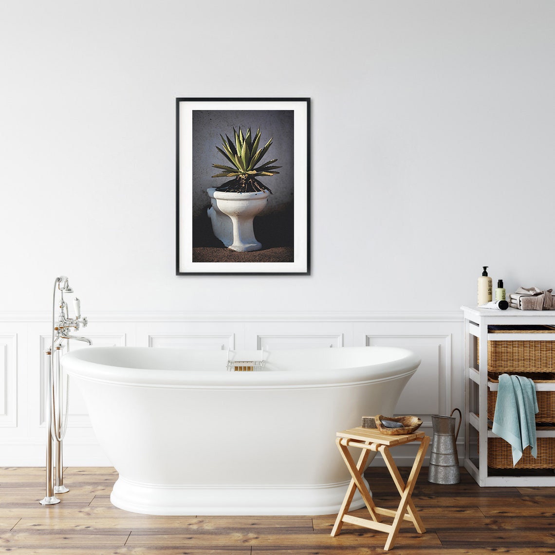 Funny Toilet Wall Art Bathroom Wall Decor Cactus Print - Etsy