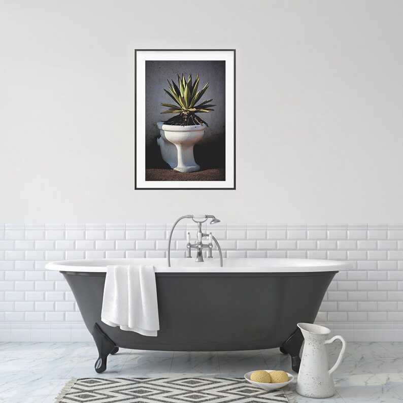 Funny Toilet Wall Art Bathroom Wall Decor Cactus Print - Etsy