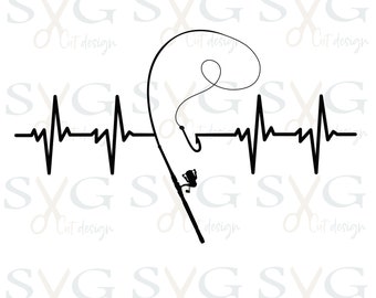 Free Free Fishing Heartbeat Svg 188 SVG PNG EPS DXF File
