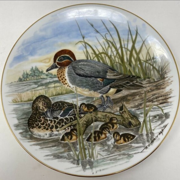 Southern Living game birds of the south plate  Green Winged Teal