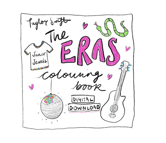 Taylor Swift The Eras Tour Coloring Pages Fan Art