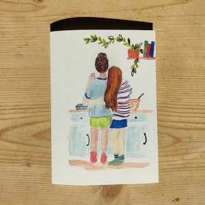 Carte d'anniversaire lesbienne queer ou impression carte postale A5 ou A6