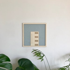 Architecture wall art. Bauhaus wall art made in wood scale 1:200 Gift for architects architectural models architecture drawing imagen 4
