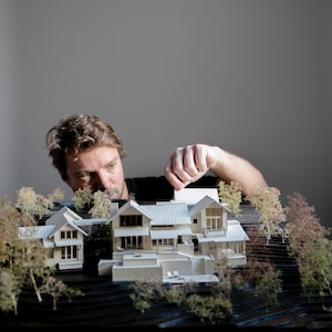 Architectural Model Custom 1/100 Scale - Personalized Wooden Miniature of Your Building, Ideal for Collectors & Design Enthusiasts