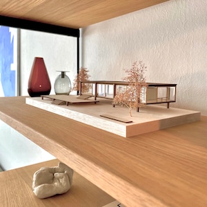 Architecture Model Farnsworth House 1/100 Scale Mies van der Rohe Architecture, Wooden Art Gift for Architects, Architectural Miniature image 3