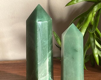 Green Aventurine Tower, Green Aventurine Point, , Natural Green Aventurine, Polished Green Aventurine