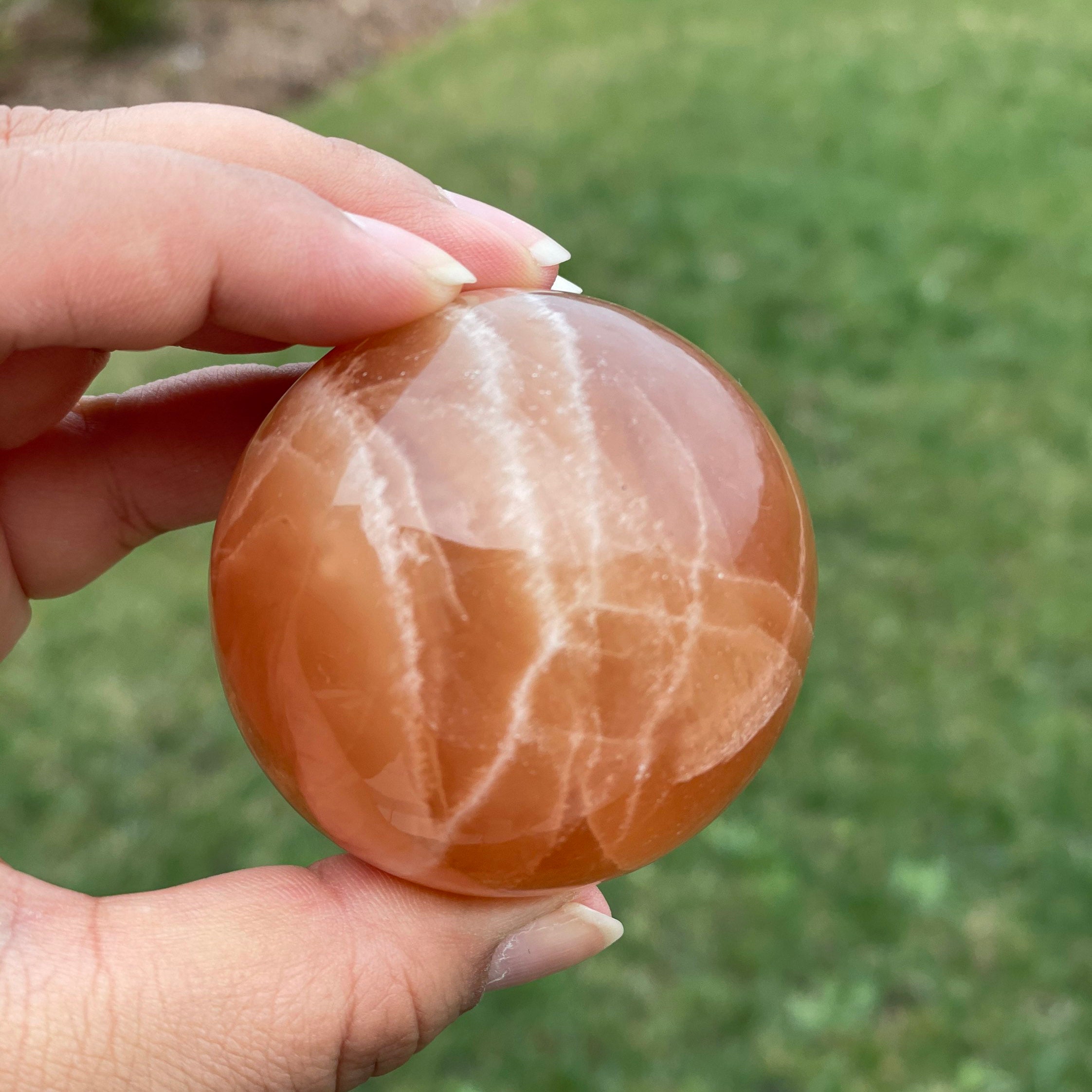 Honey Calcite Sphere Honey Calcite Calcite Calcite Crystal Etsy