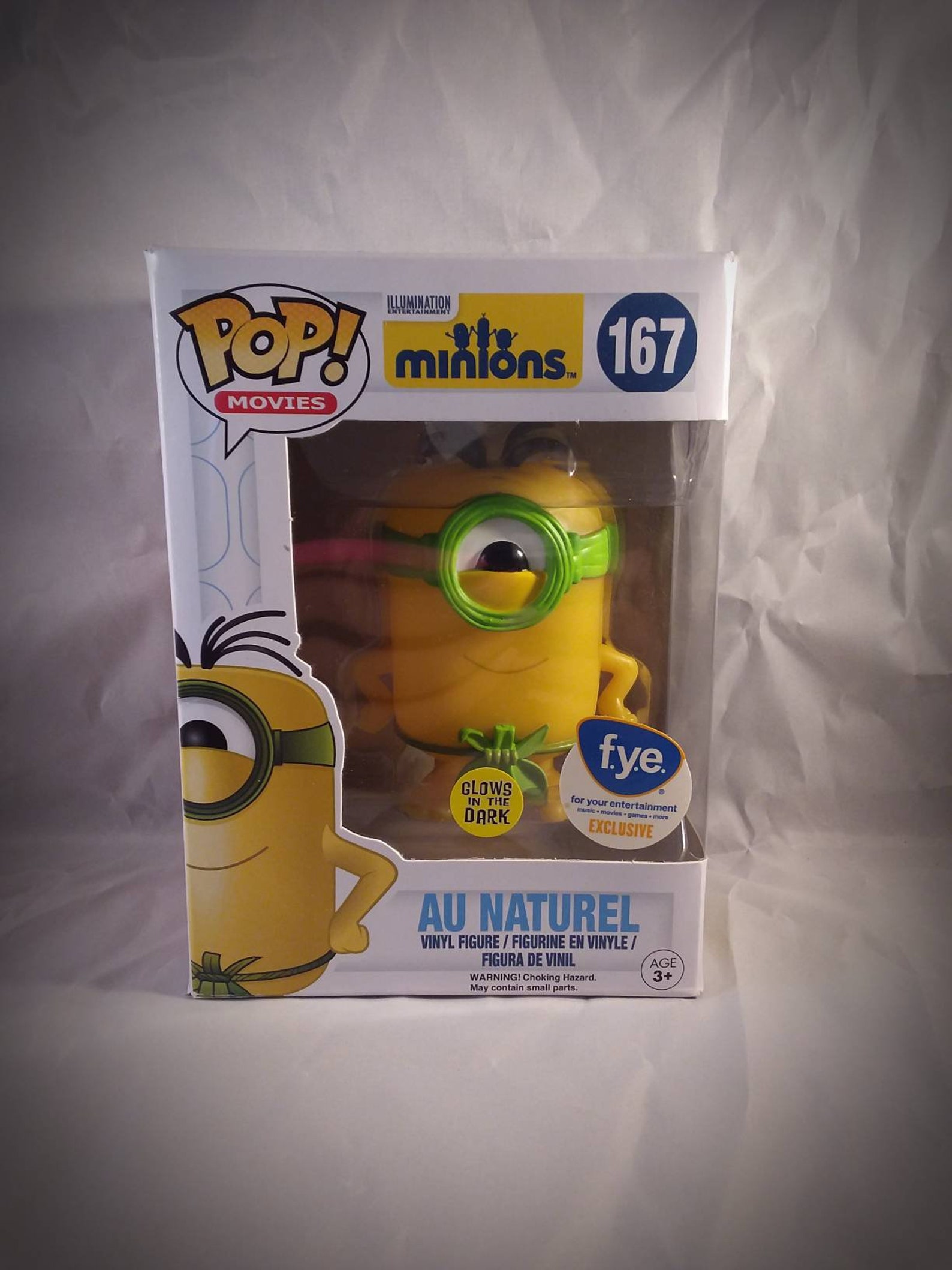 Funko Pop 167 Au Naturel by Dispicable Me FYE Exclusive MIB | Etsy