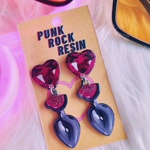 Heart Plug Earrings