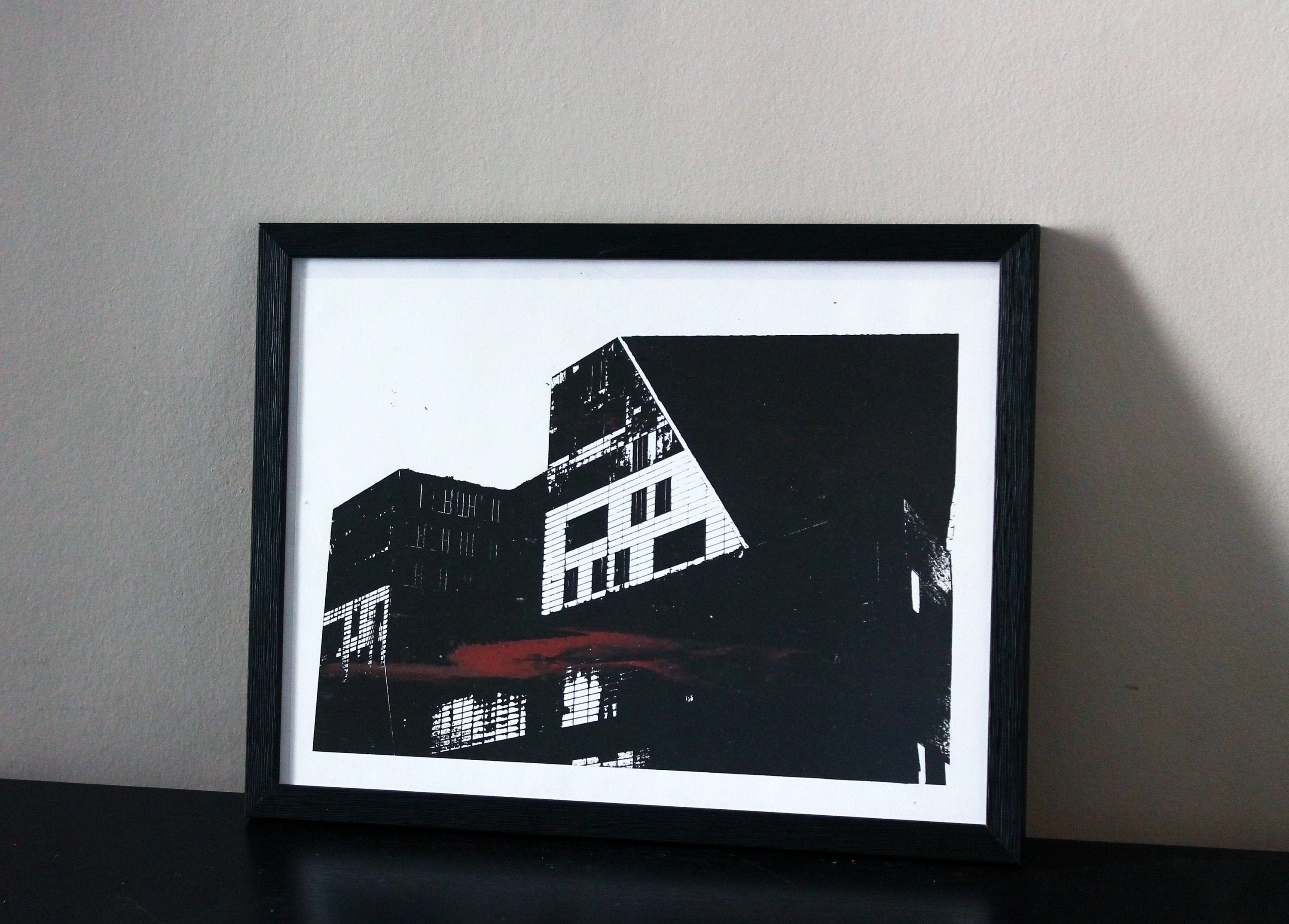 Affiche Sérigraphie Amsterdam Building