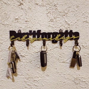 Modern Metal Key Holder for Wall, Entryway Key Organizer, Industrial Wall Hook, Metal Key Hook, Wall Mounted Keychain, Home Gift,Key Storage