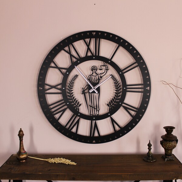 Metal Art Clock Etsy