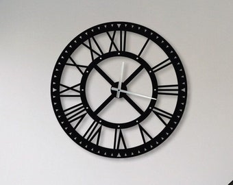 Large Metal Wall Clock, Silent Large Wall Clock, Modern Wall Clock, Unique Wall Clock, Wall Clock, Livingroom Wall Clock, Housewarming Gift