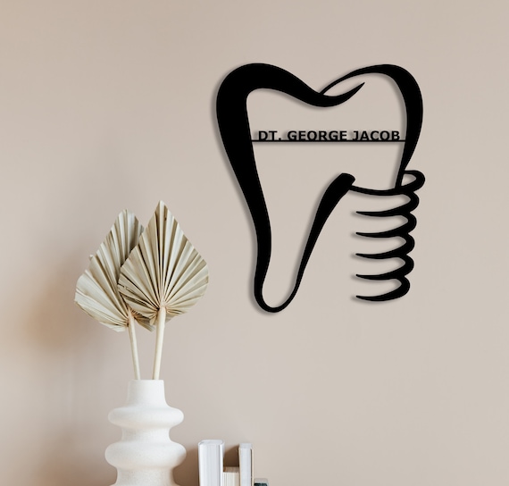 Dentist Office Metal Wall Decor Personalized Dental Metal Etsy