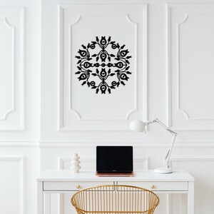 Evil Eye Bead Metal Wall Art, Metal Wall Decor, Minimalist Wall Art