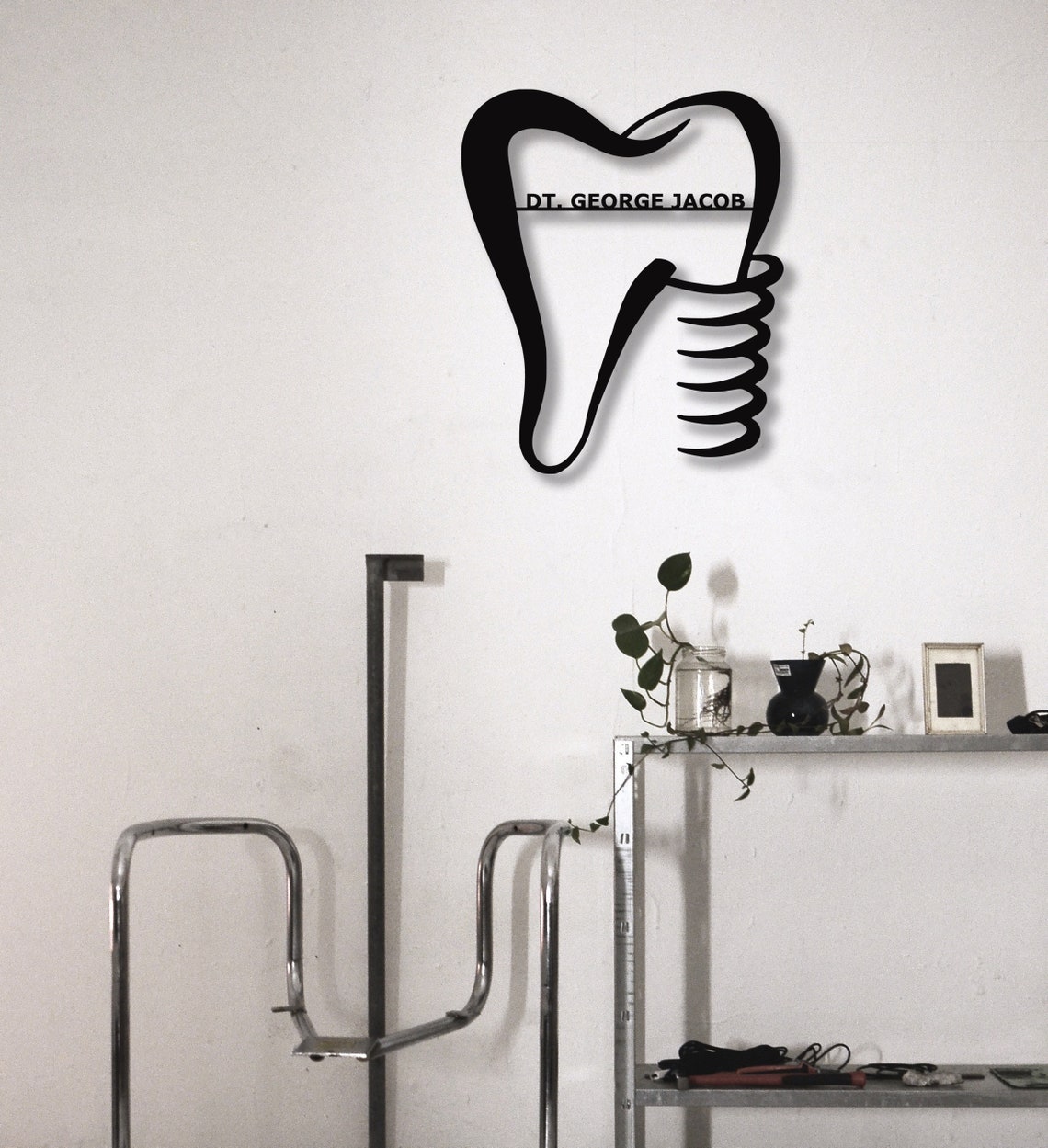 Customized Dentist Wall Decor Modern Metal Wall Art Dental Etsy