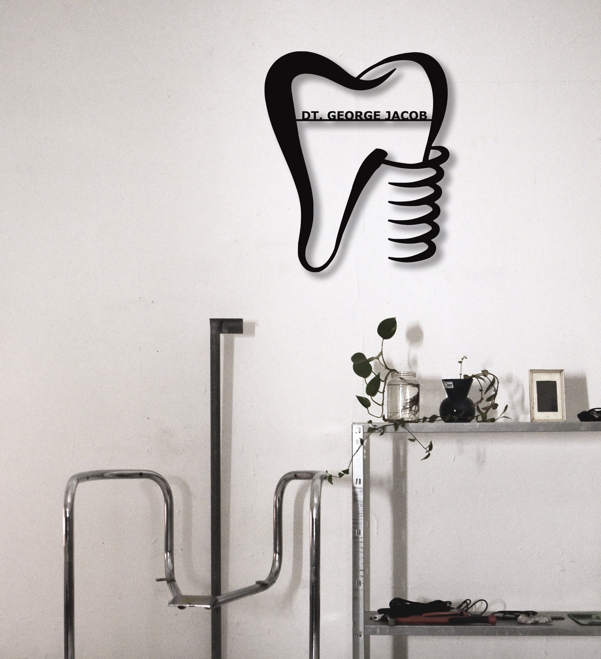 Customized Dentist Wall Decor Modern Metal Wall Art Dental Etsy