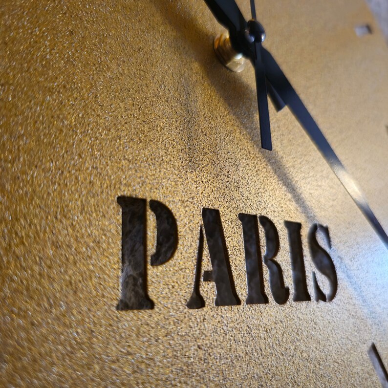 Custom Gold Metal World Clock Personalized Time Zone Wall Art - Etsy