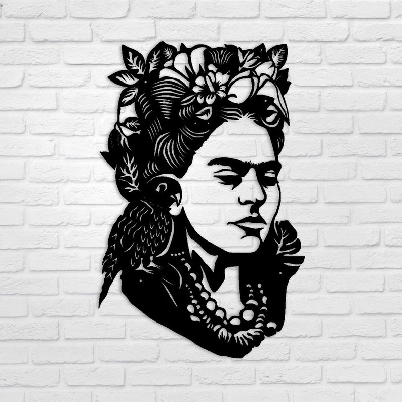 Frida Kahlo Metal Wall Art Metal Wall Decor Livingroom Wall Etsy