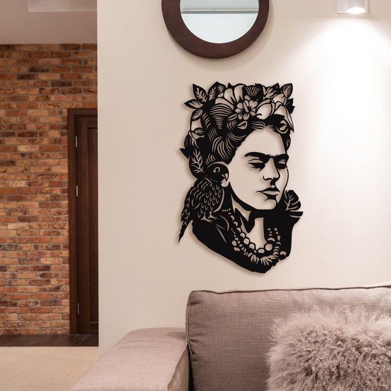 Frida Kahlo Metal Wall Art Metal Wall Decor Modern Wall Art - Etsy