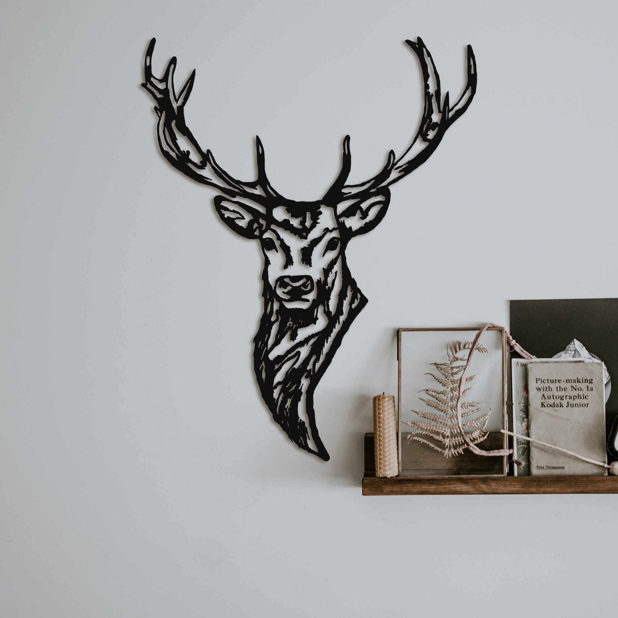 Metal deer wall hanging discount