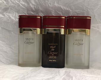 Vintage Must de Cartier Perfume: Mini Sample Bottle (4ml) - Etsy 日本
