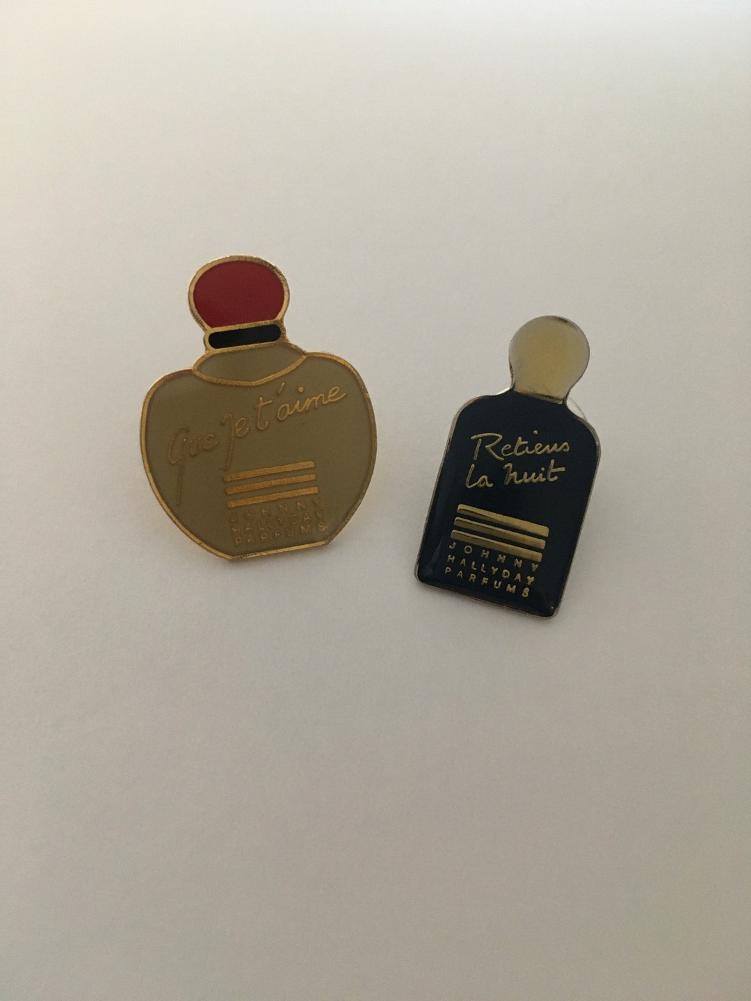 Johnny Hallyday Parfums Lot 2 Vintage Pins - Etsy
