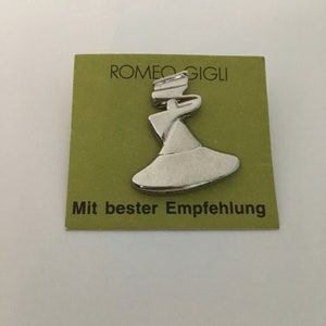 Broche grande Romeo Gigli com cartão original