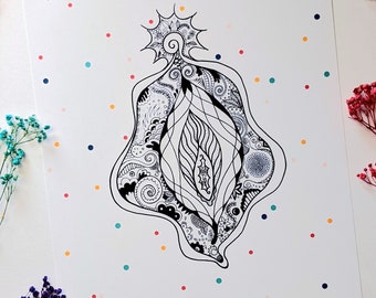 Impresión artística Viva la Vulva | Alta calidad