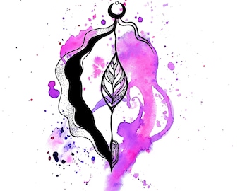 Impresión artística Viva la Vulva | Alta calidad