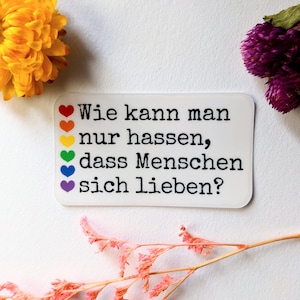 Wie kann man nur - durchsichtiger Sticker | zeig deine message | support people | Aktionismus | Empowerment