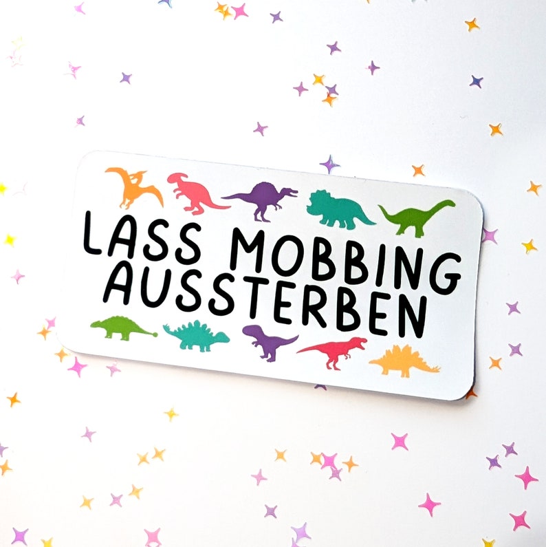 Mobbing Sticker Anti Bullying - Feminist Stickers | Show Your Message | Support People ...