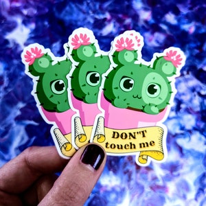 Don't touch me! - Feministische Sticker | zeig deine message | support people | gegen das Patriarchat | Aktionismus | Empowerment