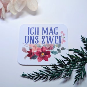 Ik hou van en twee bloemen - vriendschapsstickers | toon uw bericht | bewustzijn | geestelijke gezondheid | Actionisme | Machtiging
