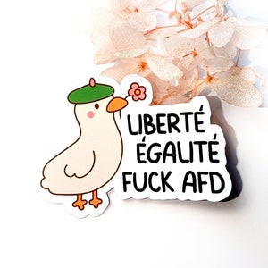 French Duck - linke alternative Sticker | zeig deine message | support people | gegen das Patriarchat | Aktionismus | Empowerment