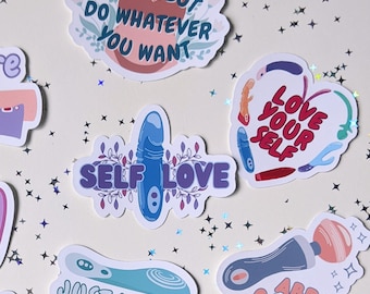 Sextoy masturbation sticker Set - psychology sticker | show your message | support people | Actionism | Empowerment