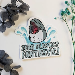 Zero plastic fantastisch - Go vegan sticker | toon uw bericht | veganisme | voor de dieren | Empowerment | activisme