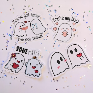 Bestie Ghosti Sticker SET - Friendship Sticker | zeig deine Zuneigung| support people | mental Health | Aktionismus | Empowerment