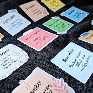 Mental health post its Reminder Set - psychology sticker | show your message | support people | Actionism | Empowerment image 2