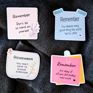 Mental health post its Reminder Set - psychology sticker | show your message | support people | Actionism | Empowerment image 5