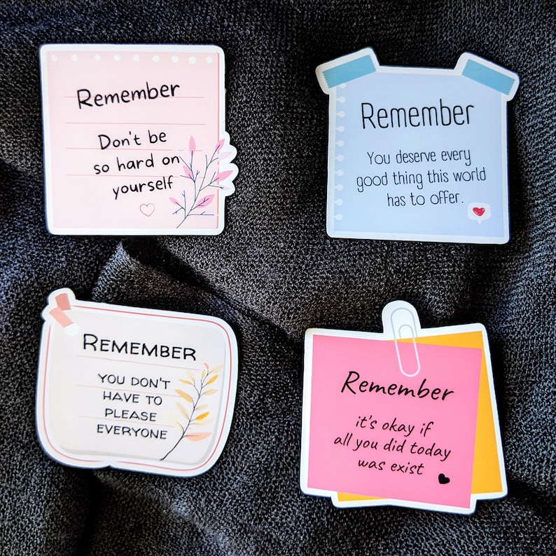 Mental health post its Reminder Set - psychology sticker | show your message | support people | Actionism | Empowerment image 5