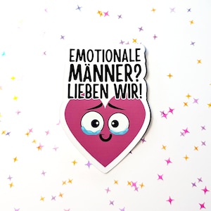 Emotionale Männer - Feministische Sticker | zeig deine message | support people | gegen das Patriarchat | Aktionismus | Empowerment