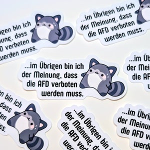 Trouwens... AFD-verbod - linkse alternatieve stickers | toon uw bericht | mensen ondersteunen | activisme | Machtiging